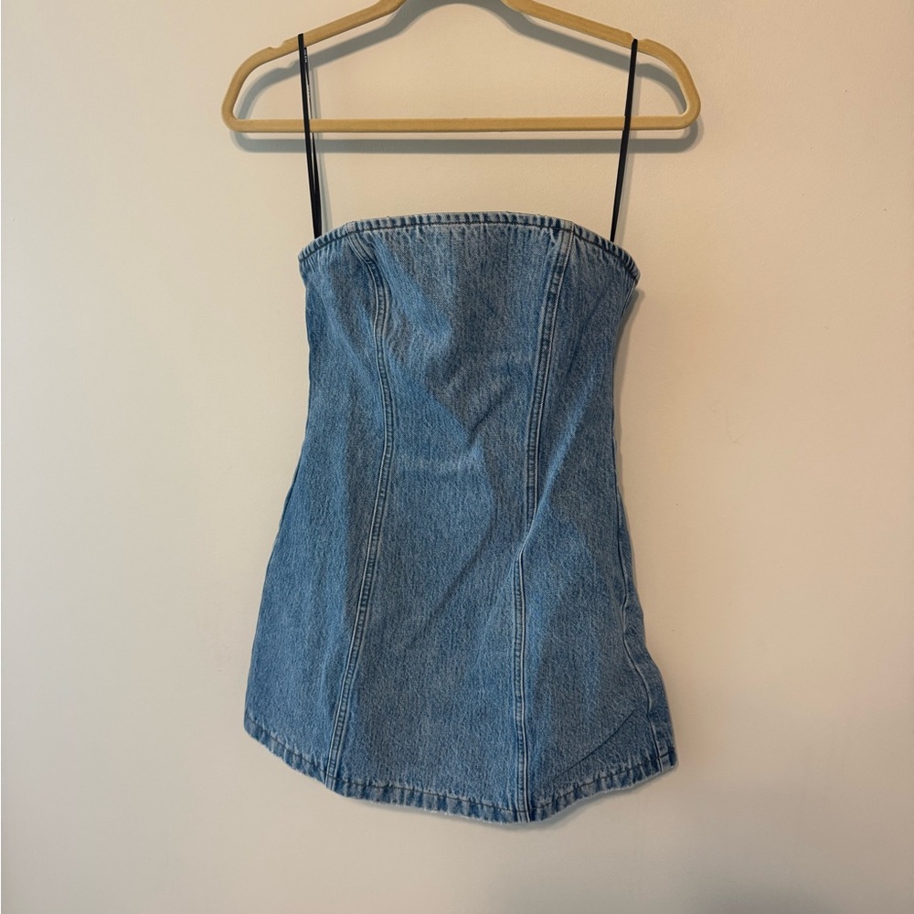 SER.O.YA Jules Mini Denim Dress